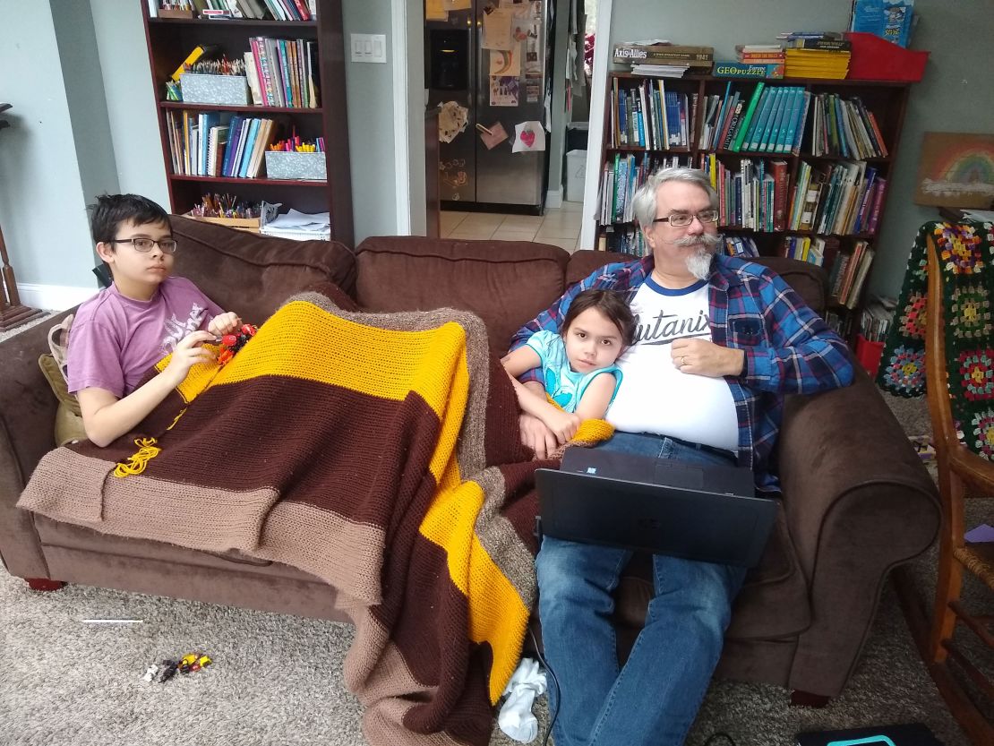 Amy Frenthaway's husband and kids have endured long-haul symptoms months, leaving her feeling powerless.